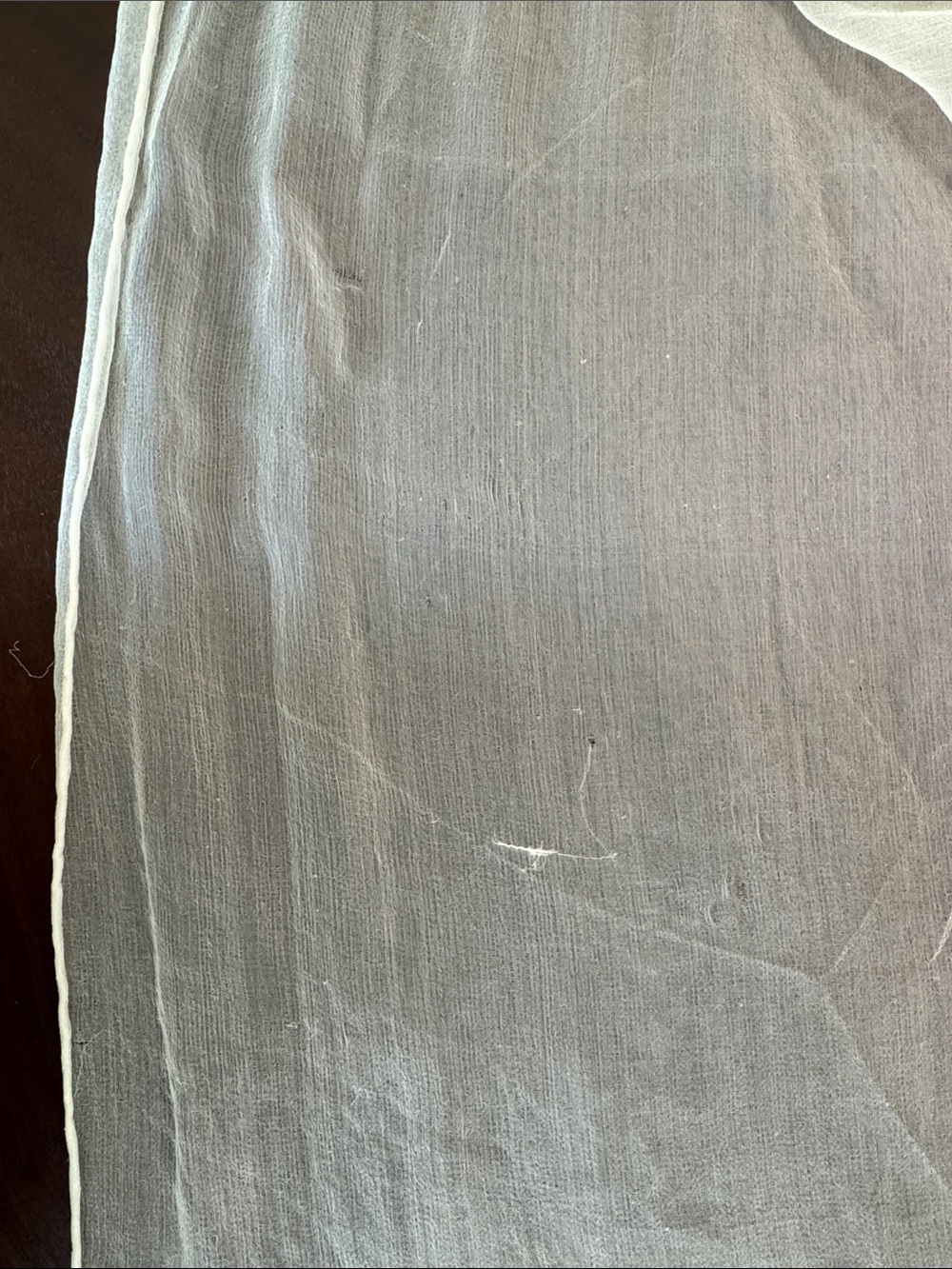 100% SILK SCARF ITALY PINK WHITE OMBRÉ ≈70”x19” SHEER VINTAGE Y2K ITALIAN WRAP - Picture 11 of 16